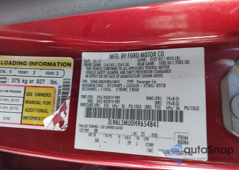 2017 Lincoln Mkz Hybrid Reserve z USA, uszkodzony, nr VIN 3LN6L5MU0HR654841